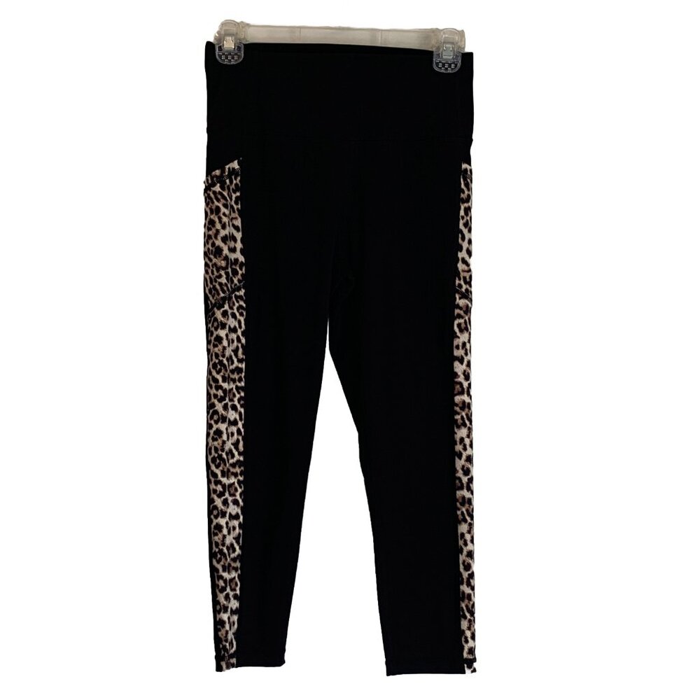 Zyia Active Women’s 6-8 Leopard Pocket Brilliant Hi-Rise Capri Legging Athletic